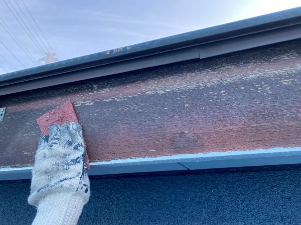 群馬県太田市　Sアパート　外壁塗装・屋根塗装　鼻隠し、破風板塗装 (6)