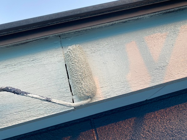群馬県太田市　Sアパート　外壁塗装・屋根塗装　鼻隠し、破風板塗装 (4)