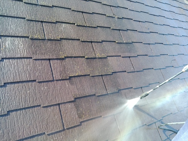 群馬県前橋市　N様邸　外壁塗装　屋根塗装　足場設置　飛散防止ネット　高圧洗浄1 (3)