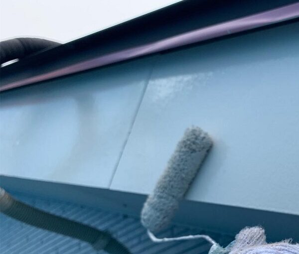 群馬県高崎市　I様邸　外壁塗装・付帯部塗装　雨樋、破風板、鼻隠し塗装　ケレン作業とは (9)