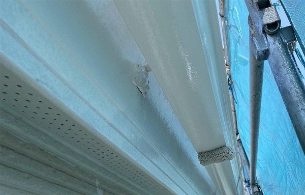 群馬県前橋市　G様邸　外壁塗装・付帯部塗装　雨樋の塗装　縦樋、軒樋 (9)