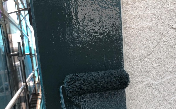群馬県前橋市　K様邸　屋根塗装・外壁塗装・付帯部塗装　軒天、破風板、雨樋、モールの塗装　ジョンキングNAD (4)