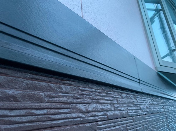 群馬県前橋市　H様邸　外壁塗装・付帯部塗装　出窓の屋、帯板塗装 (5)