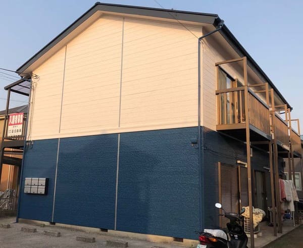 群馬県桐生市_アパート_外壁塗装_施工後