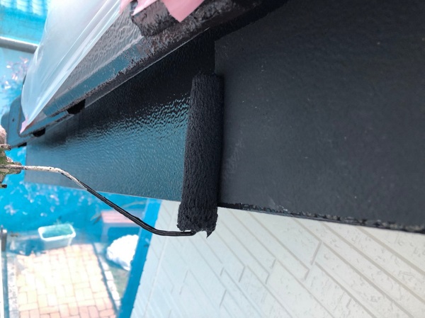 群馬県太田市　屋根・外壁・付帯部塗装工事　雨どい交換　水切り、鼻隠しの塗装 (2)