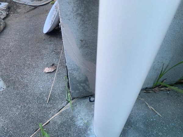 群馬県太田市　Sアパート　外壁塗装・屋根塗装　雨樋、柱、エアコンホースカバー塗装 (11)