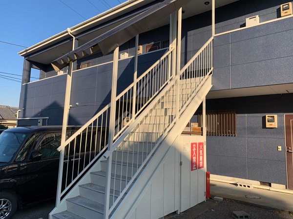 群馬県太田市　Sアパート　外壁塗装・屋根塗装　完工　施工後の写真 (5)