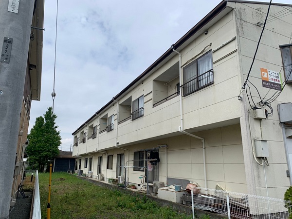 群馬県太田市　Sアパート　外壁塗装・屋根塗装・付帯部塗装 (2)