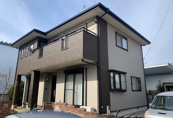 群馬県伊勢崎市　N様邸　屋根塗装　外壁塗装　付帯部塗装　雨樋交換