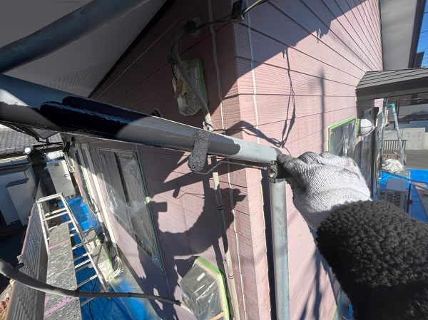 群馬県前橋市　A様邸　屋根塗装・外壁塗装　雨樋の塗装をしました！ (5)